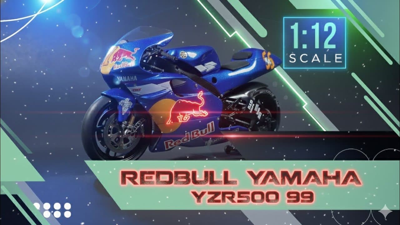 Red bull YAMAHA YZR500 99 - 1:12 Scale - Scale modeling - Tamiya.