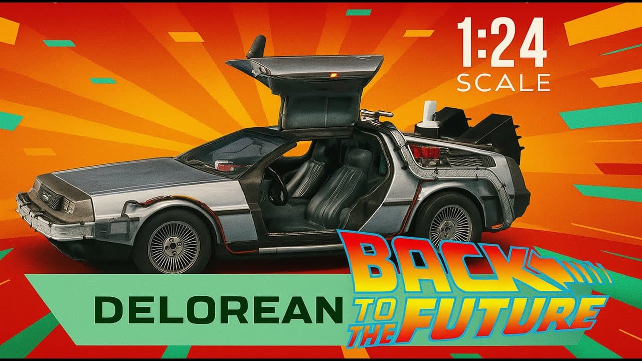 Back To The Future - DE LOREAN - 1/24 Scale - Aoshima.