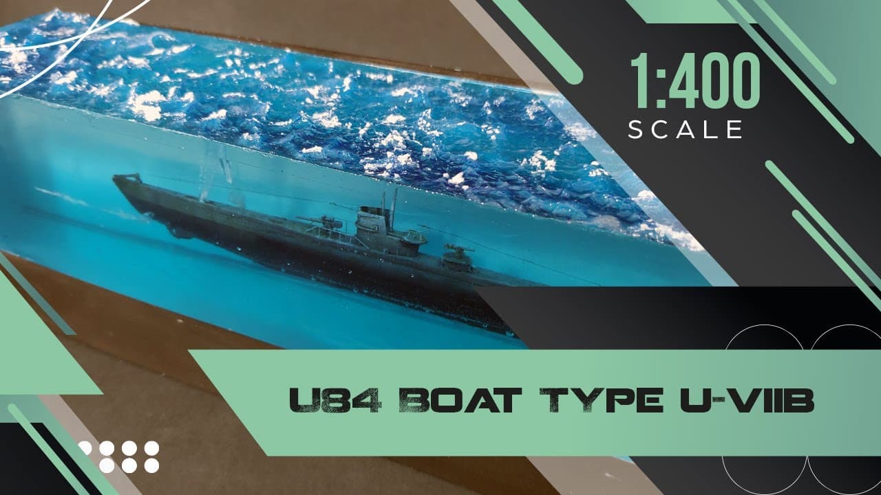 U84 boat typ U-VIIB -1:400 Scale - Scale modeling