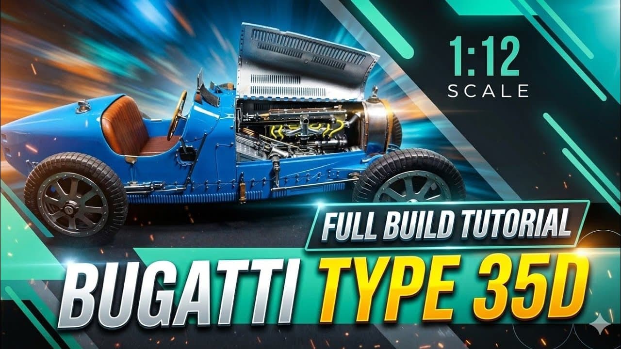 Bugatti Type 35D - Italeri - 1/12 Scale Build